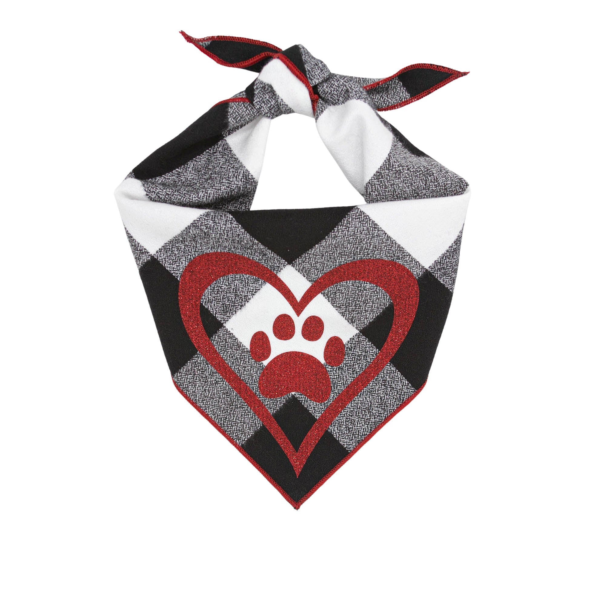 Red Heart Valentine Dog Bandana X-Large