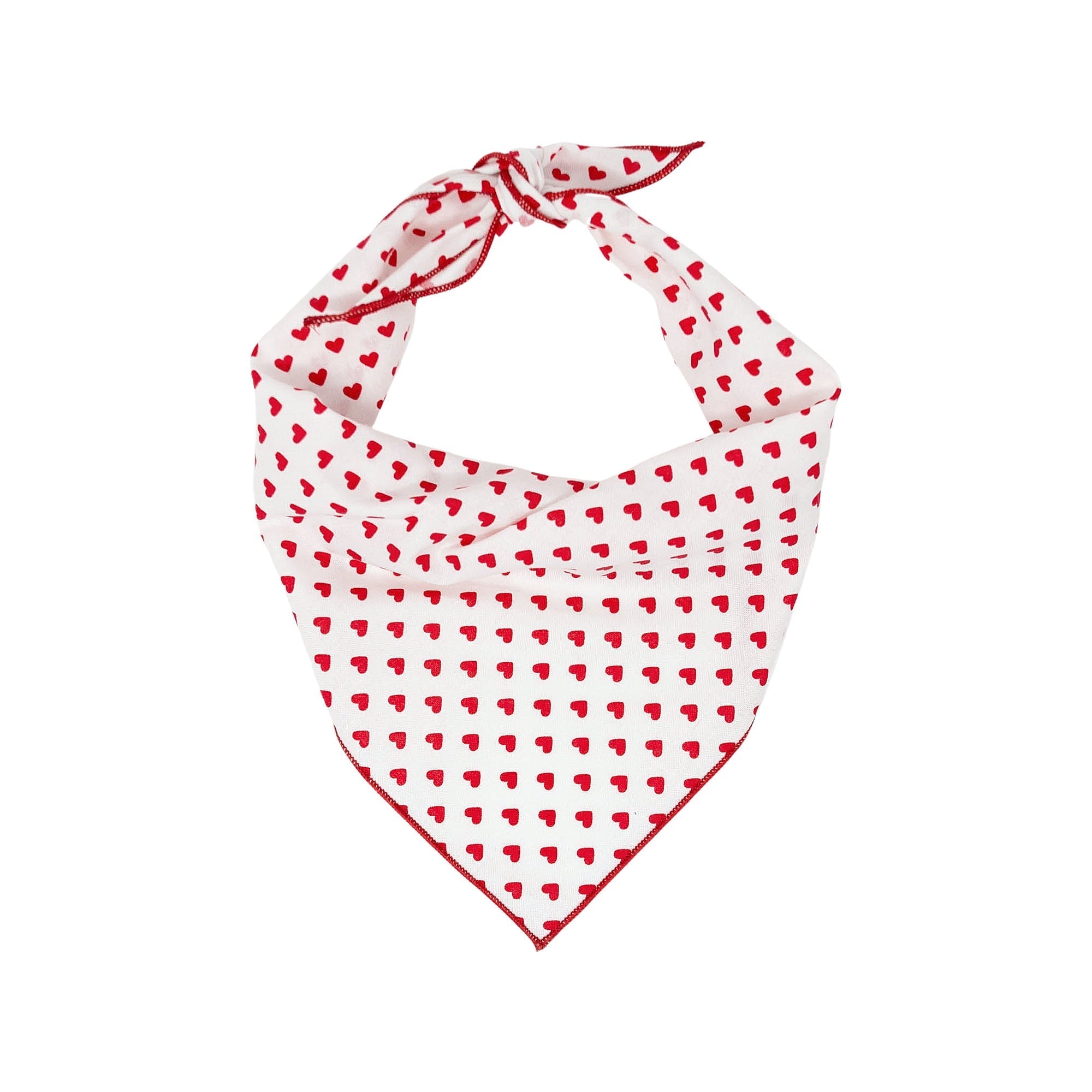 Red Hearts Valentine Bandana X-Large