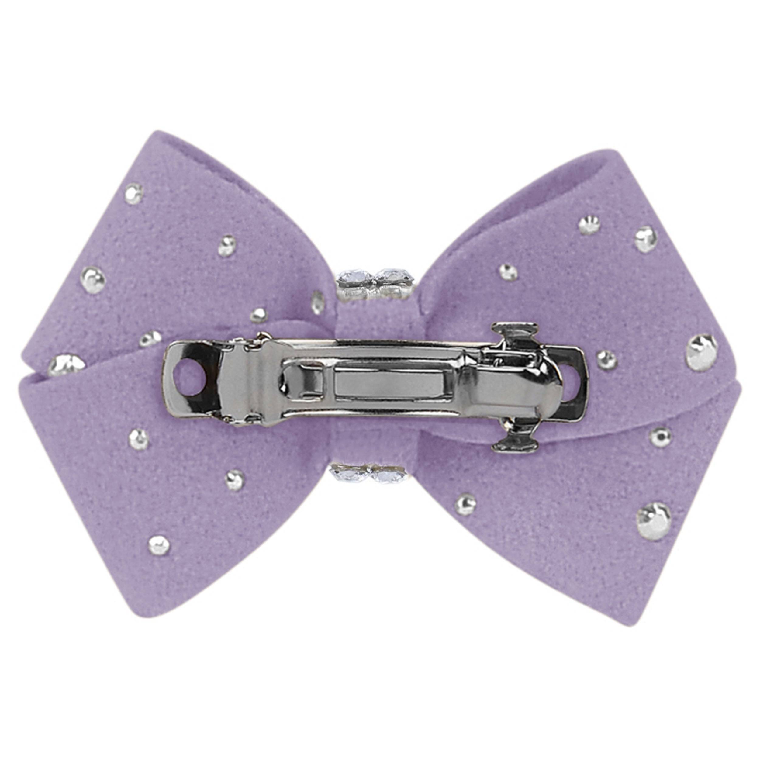 Nouveau Bow Hair Bow with Silver Stardust Red