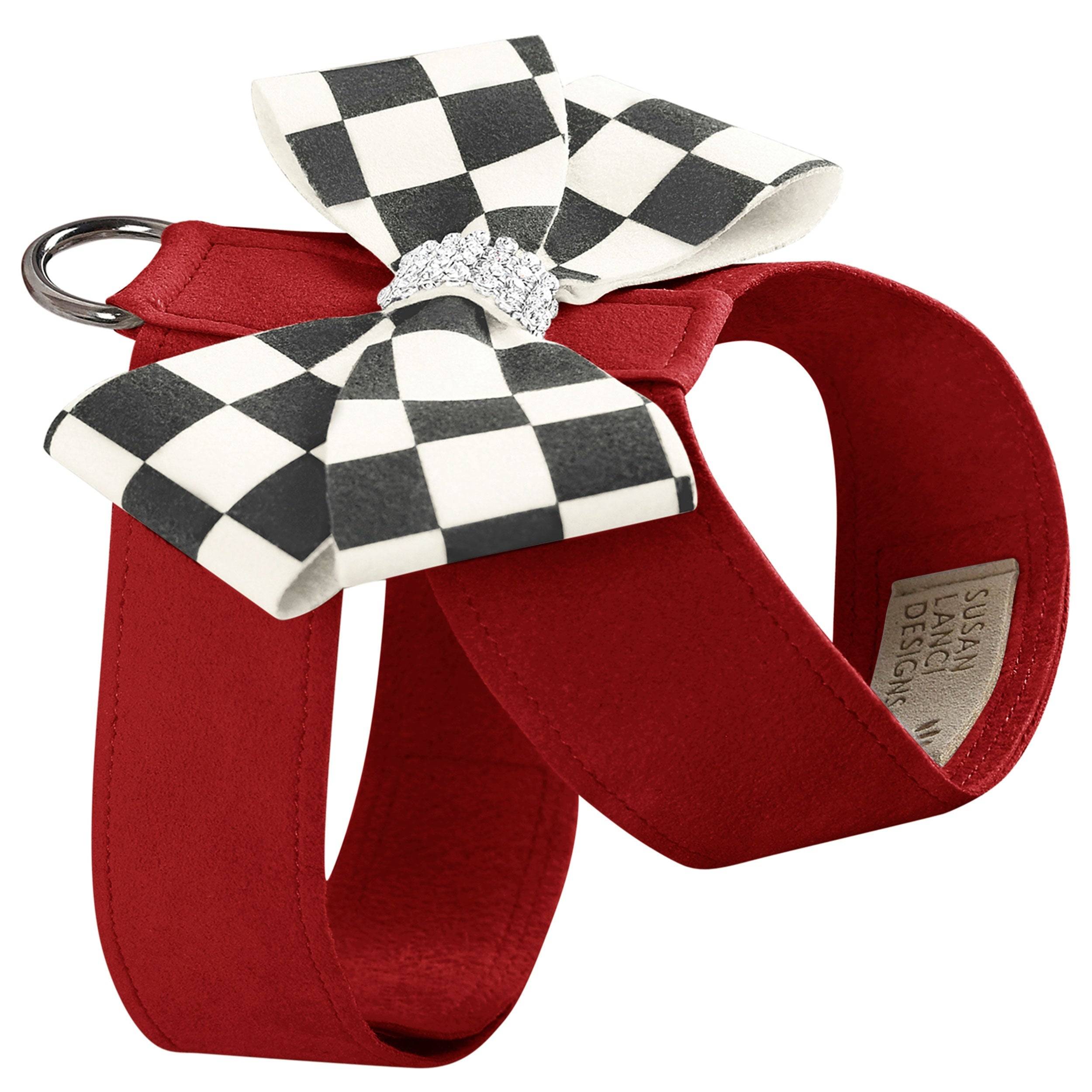 Windsor Check Nouveau Bow Tinkie Harness Red