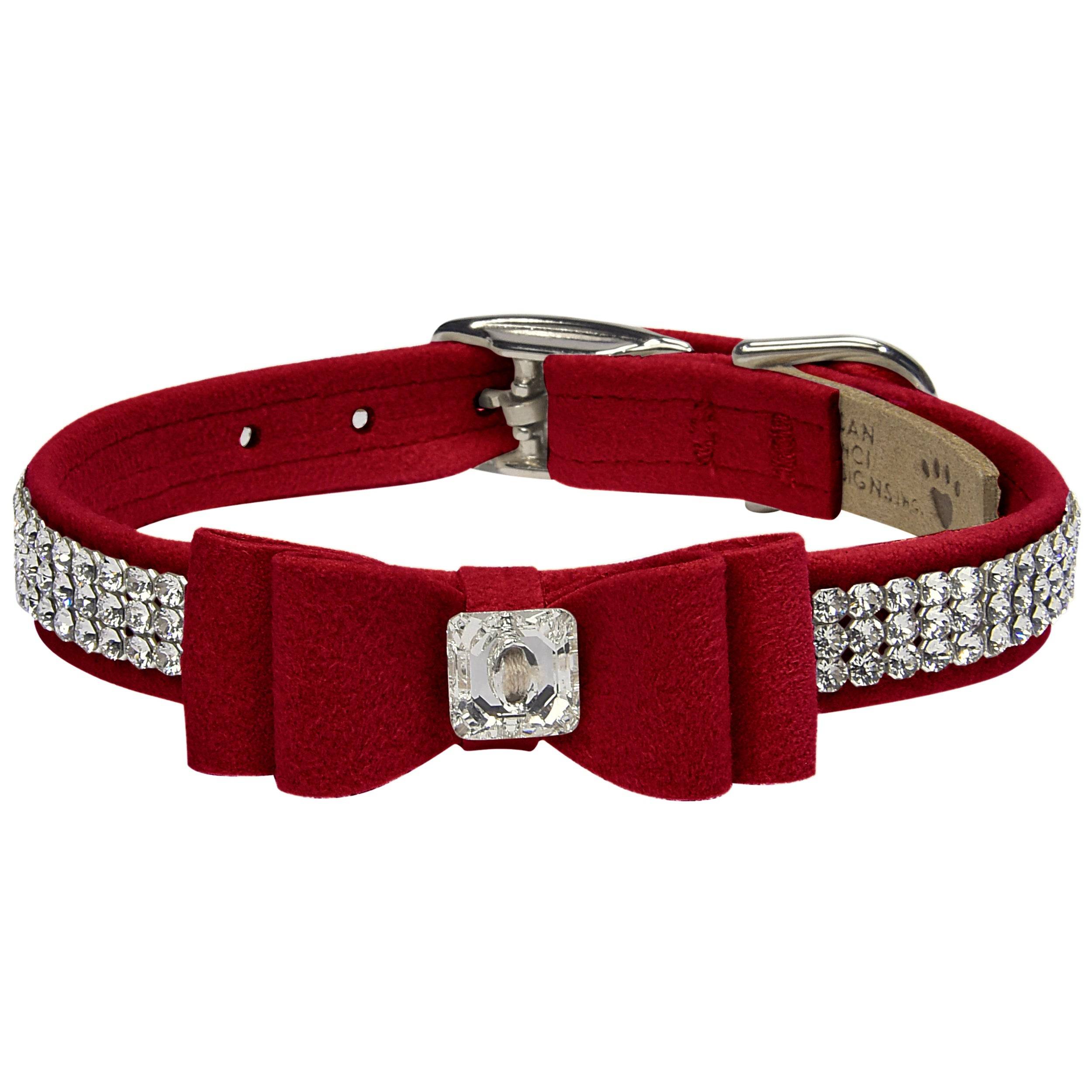 Big Bow 3 Row Giltmore Collar Red