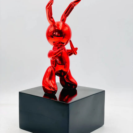 Red Balloon Rabbit Statue