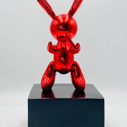 Red Balloon Rabbit Statue