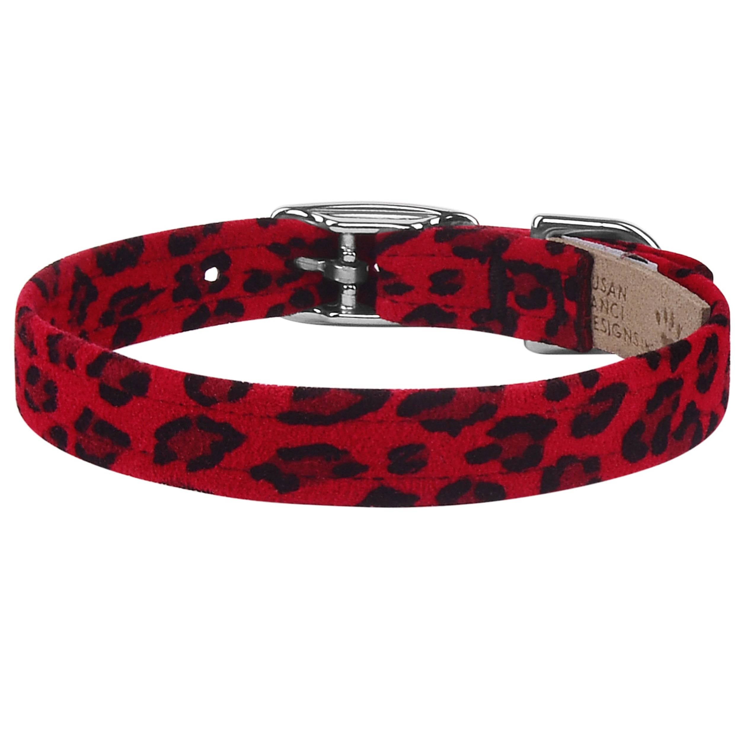 Cheetah Couture Collar Red Cheetah