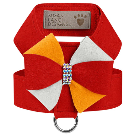 Game Day Glam Red Pepper Pinwheel Bow Tinkie Harness