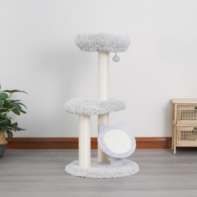 Rockview 3-level Shag Fur Cat Tree