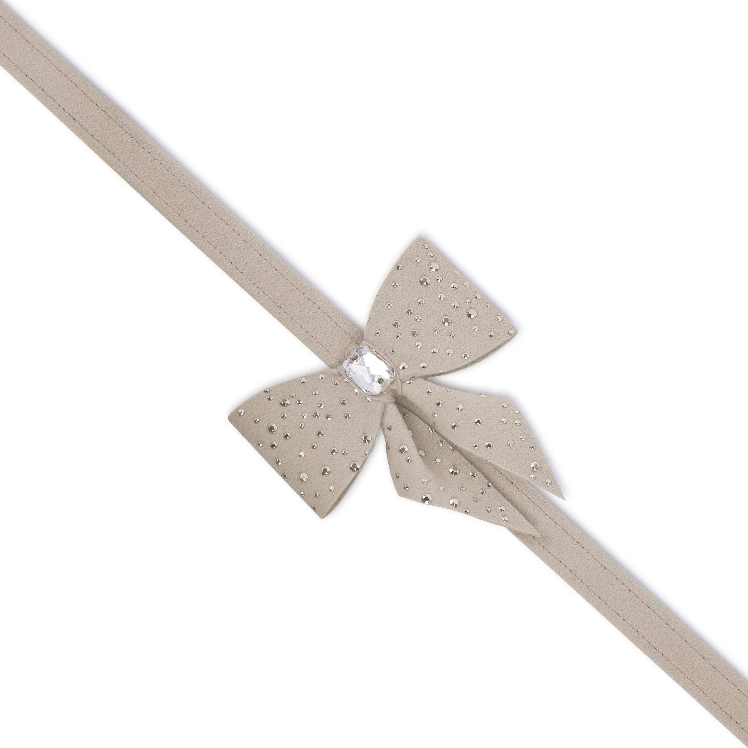 Silver Stardust Tail Bow Leash Rosewood