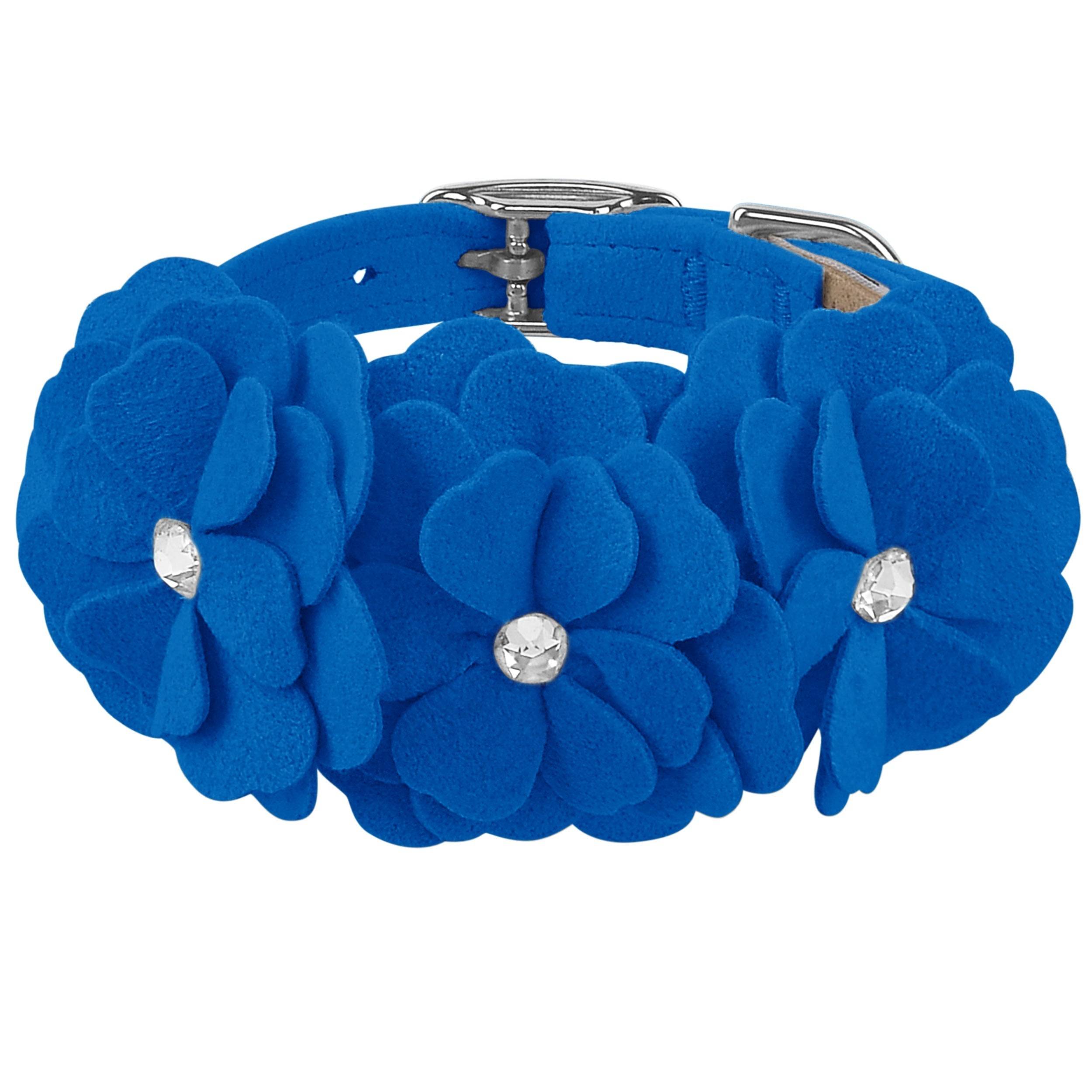 Spring Colors Tinkie's Garden Flower Collar Royal Blue