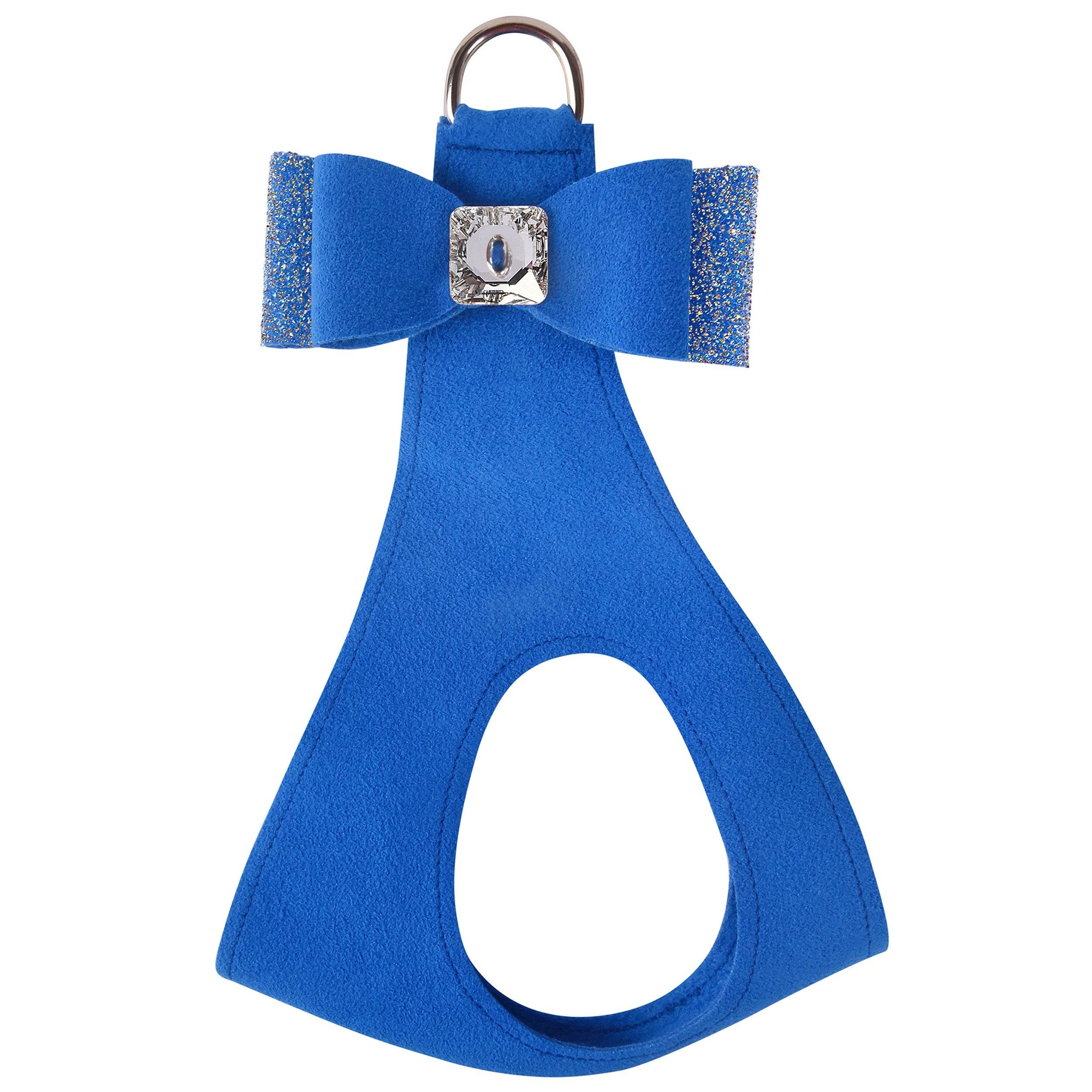 Aurora Borealis Crystal Stellar Big Bow Step In Harness Royal Blue