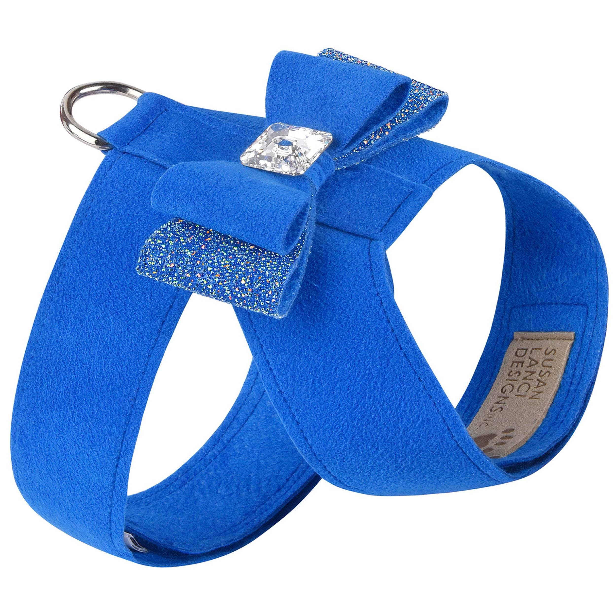 Aurora Borealis Crystal Stellar Big Bow Tinkie Harness Royal Blue