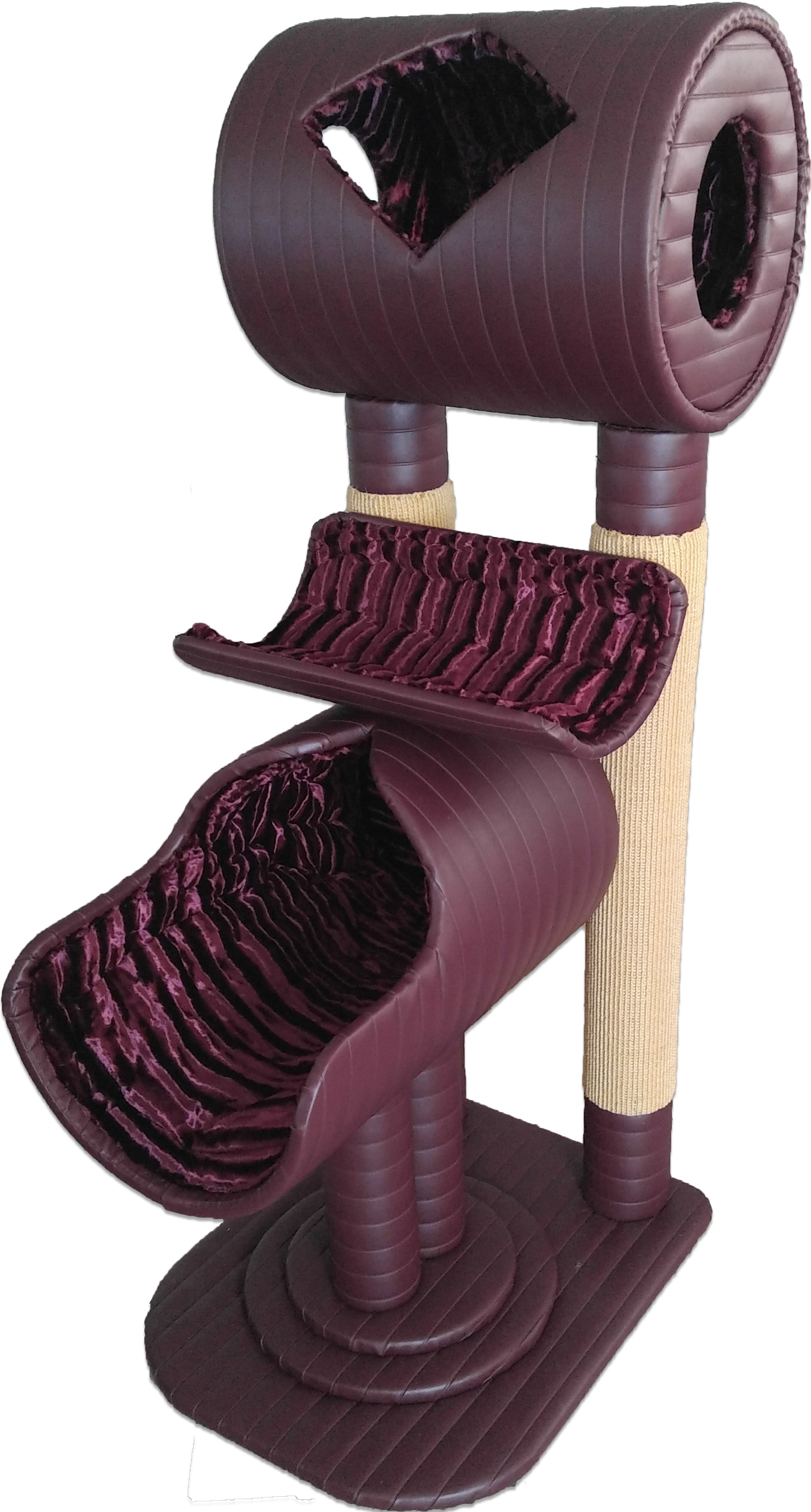 KTP Luxury Cat Condo Royal Burgundy