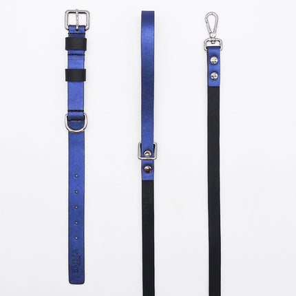 Metallic Blue-Leash