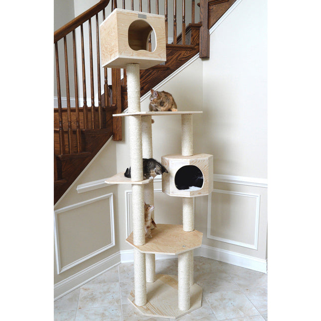 Premium Pinus Sylvestris Wood Cat Tree S8502