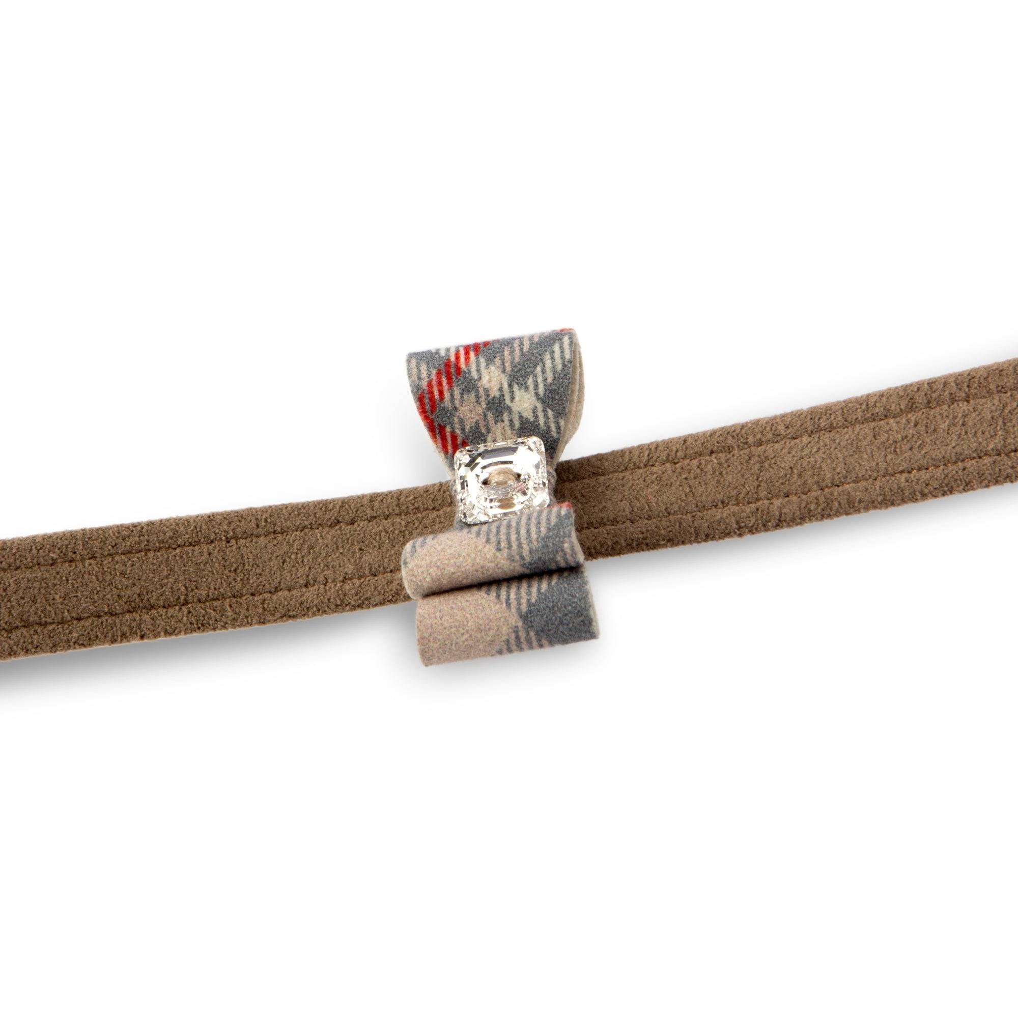 Scotty Doe Plaid Big Bow Leash