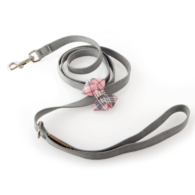 Scotty Puppy Pink Plaid Nouveau Bow Leash