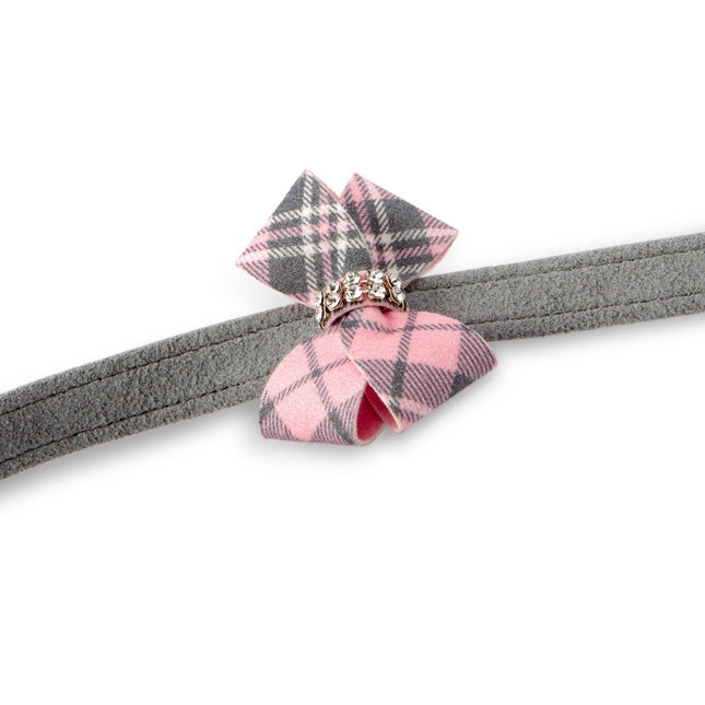 Scotty Puppy Pink Plaid Nouveau Bow Leash