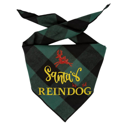 Santa's Reindog Christmas Dog Bandana