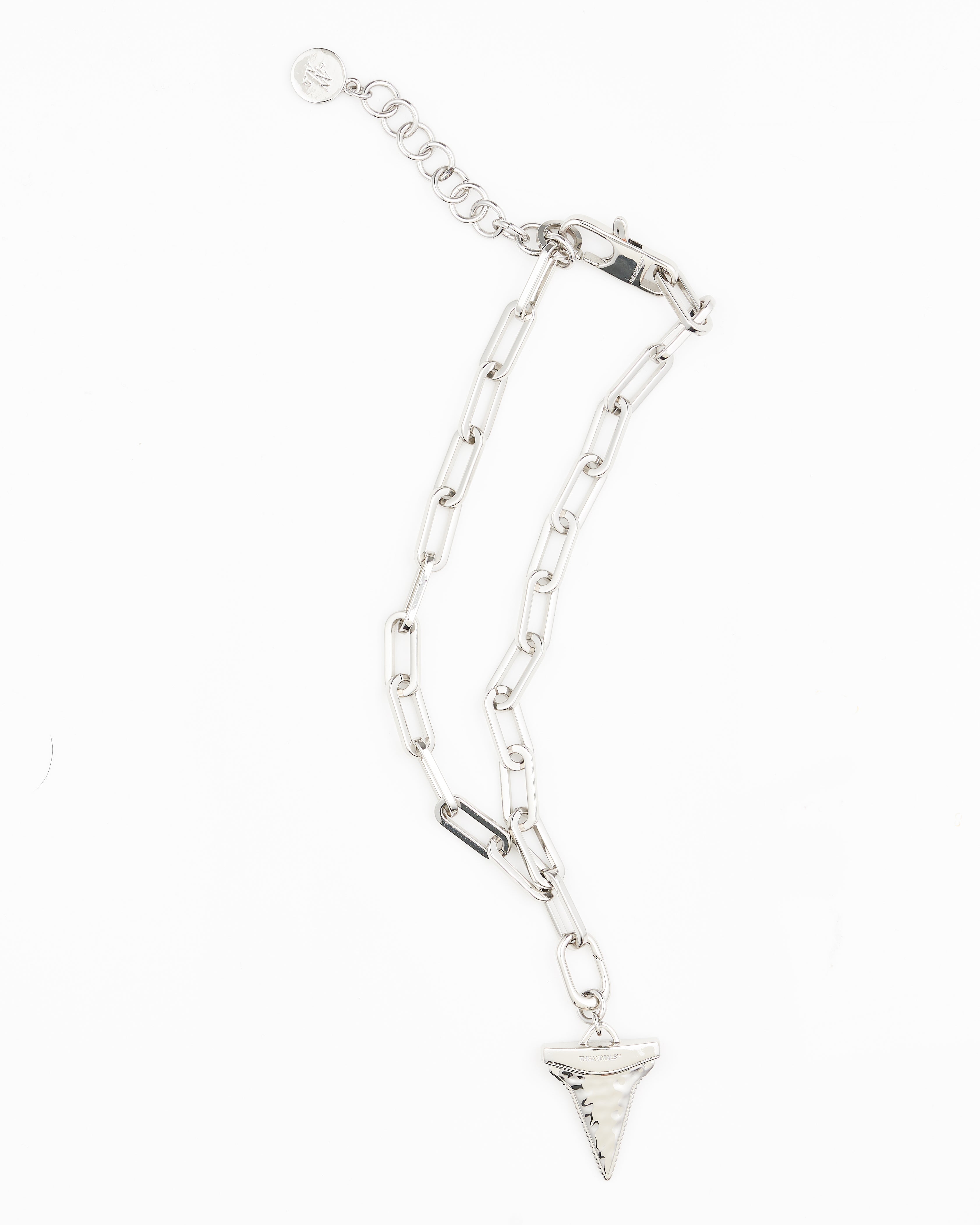 Shark Tooth Charm Rhodium