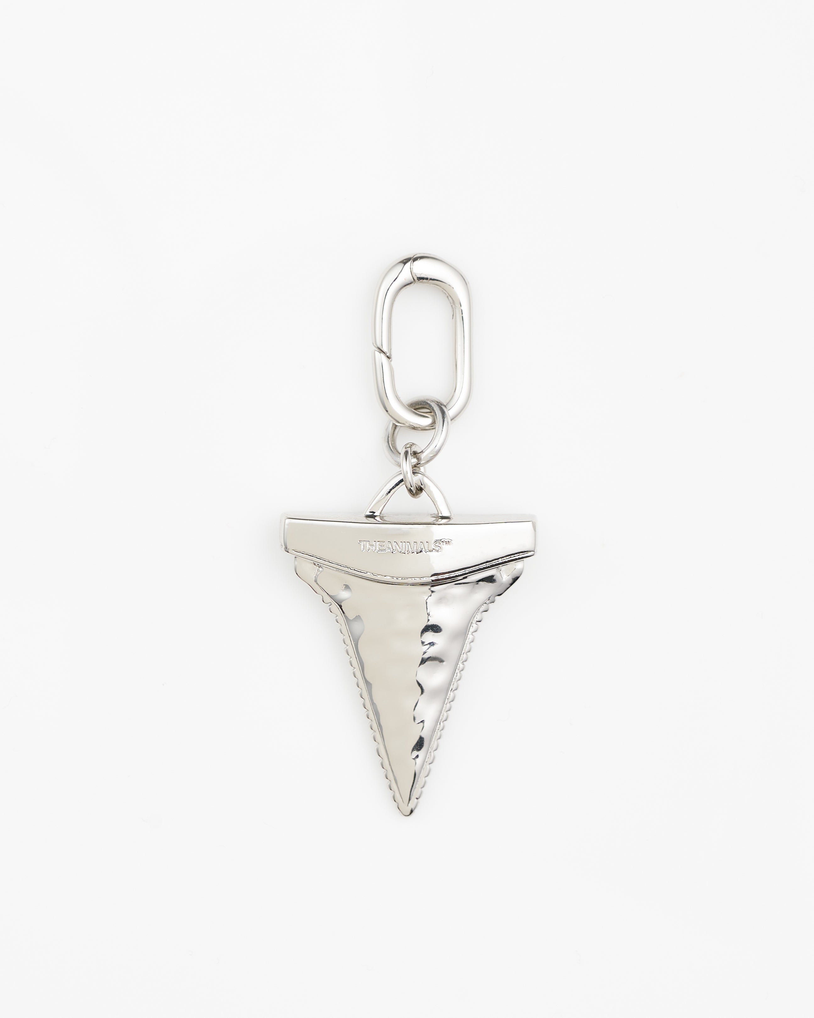 Shark Tooth Charm Rhodium