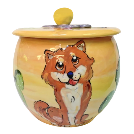 Shiba Inu | Round Treat Jar