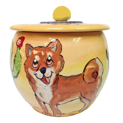 Shiba Inu | Round Treat Jar