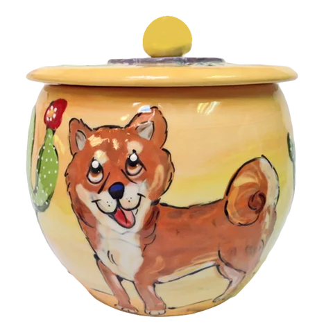 Shiba Inu | Round Treat Jar