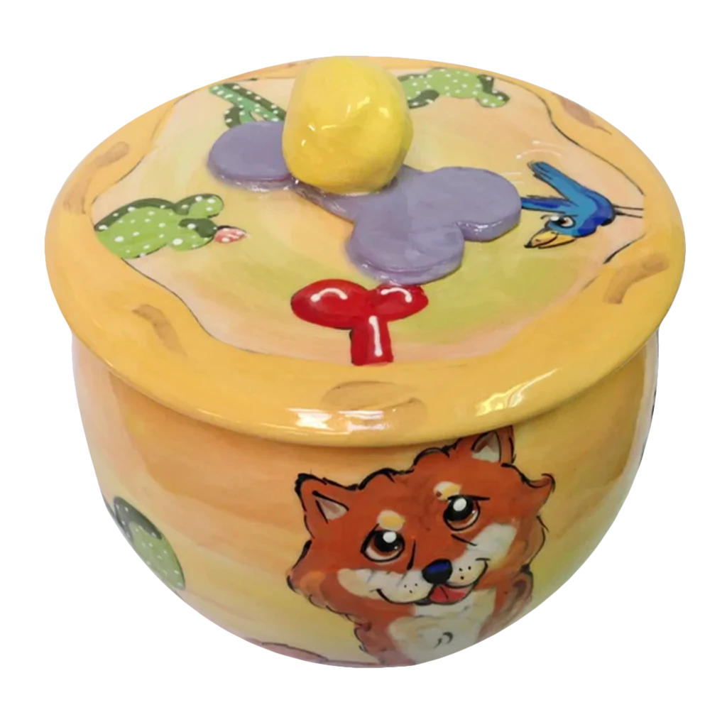 Shiba Inu | Round Treat Jar