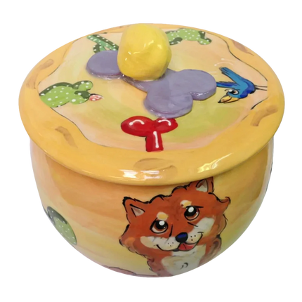 Shiba Inu | Round Treat Jar