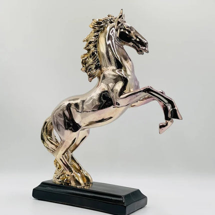 Silver & Lilac Horse Statue