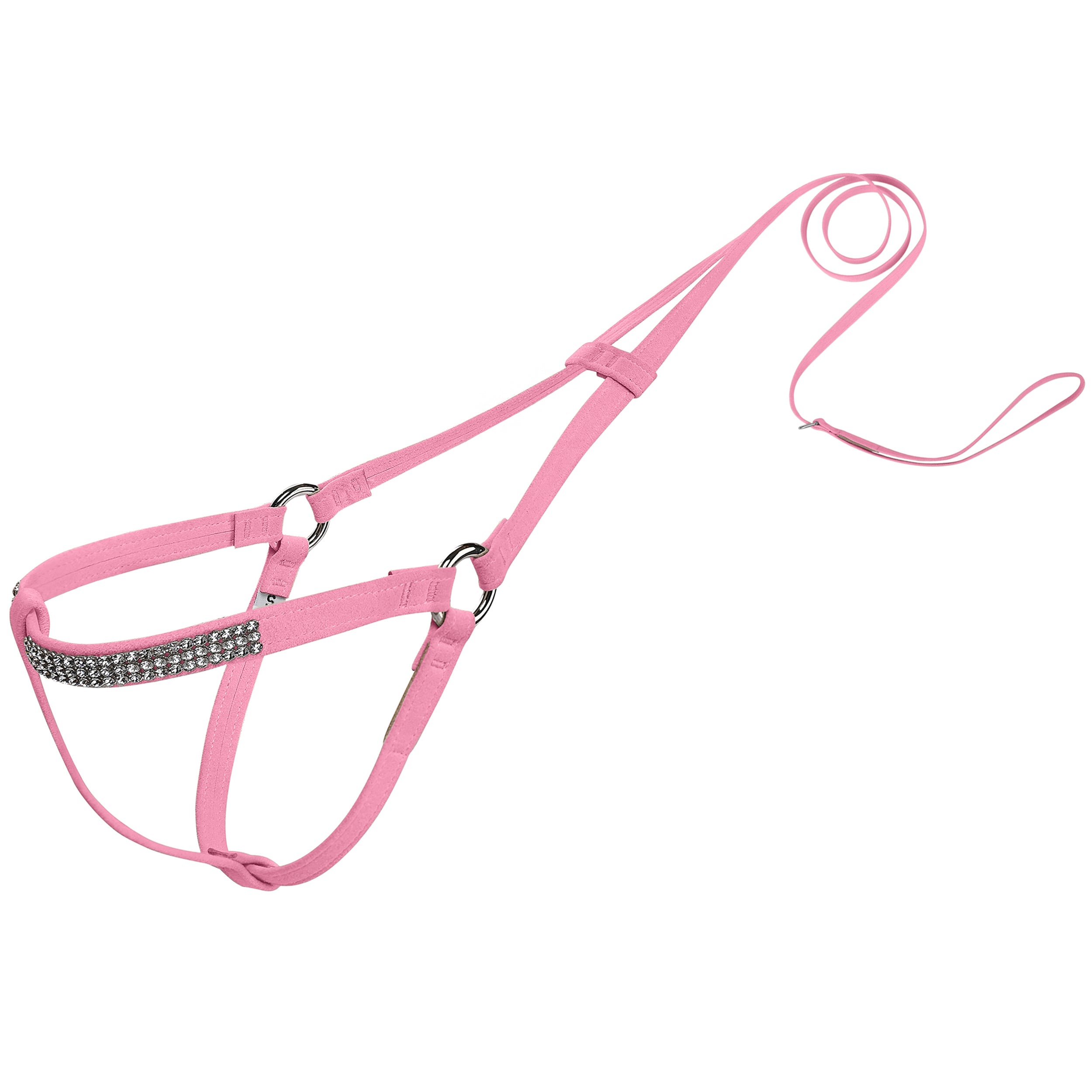 3 Row Giltmore Step N Go Leash Harness Perfect Pink