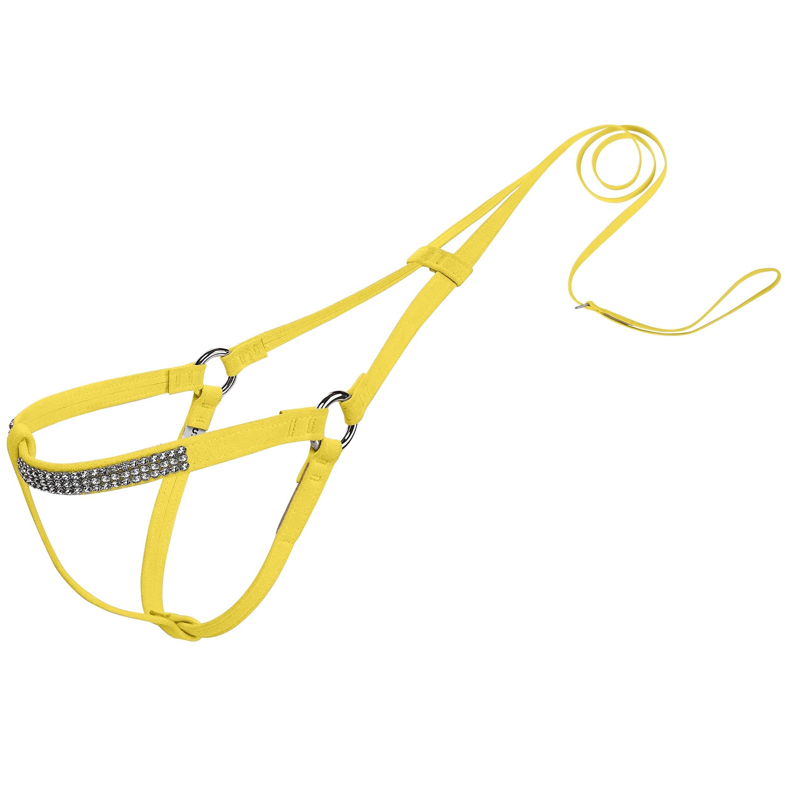 3 Row Giltmore Step N Go Leash Harness Sunshine