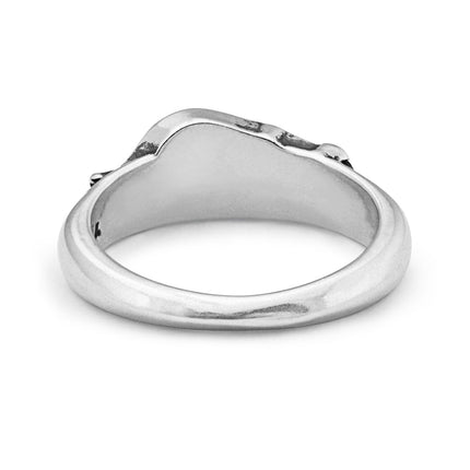 Sterling Silver Border Collie Ring, Border Collie Jewelry