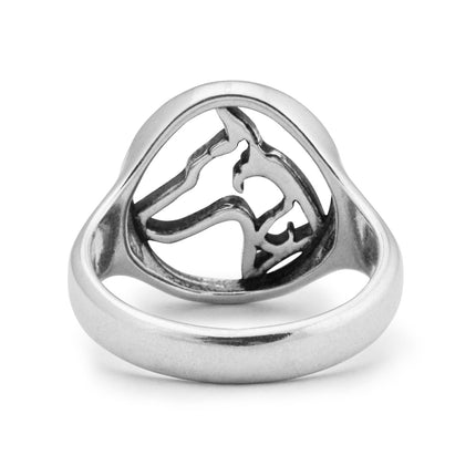 Sterling Silver Doberman Pinscher Ring