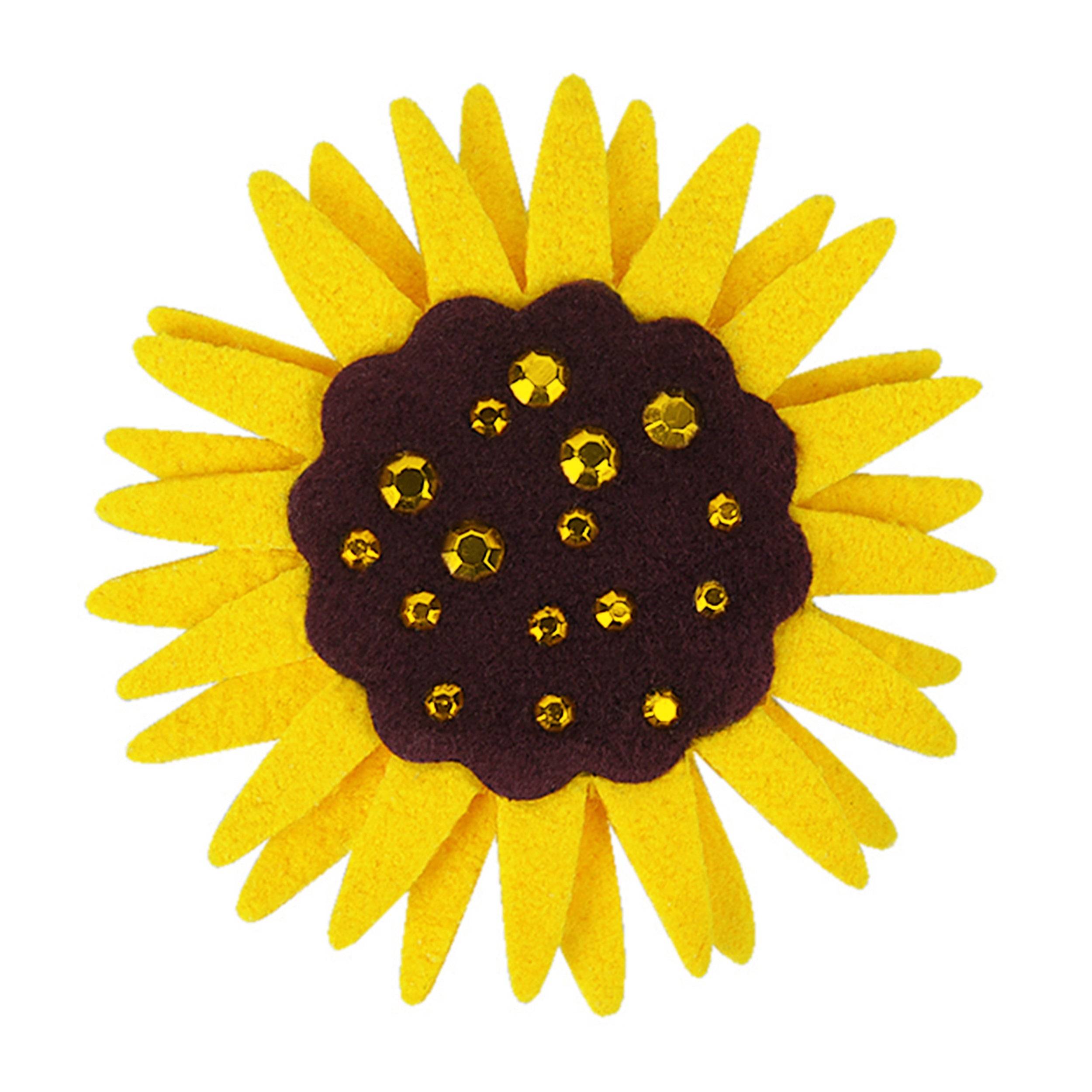 Sunflower Hair Bow 1 Assorted