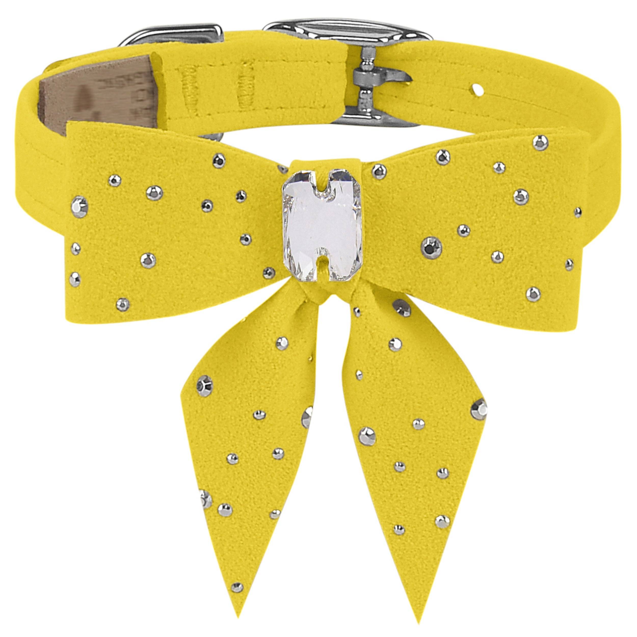 Silver Stardust Tail Bow Collar Sunshine