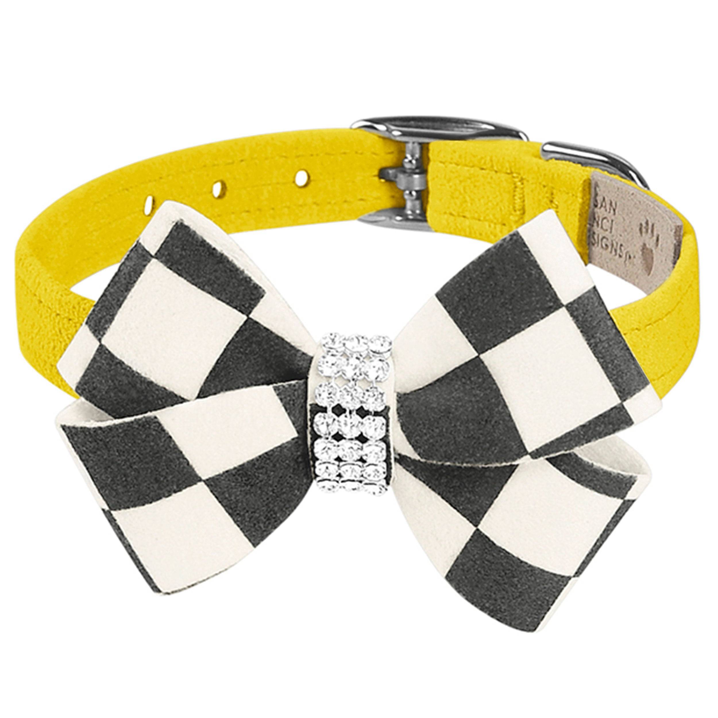 Windsor Check Nouveau Bow Collar Sunshine