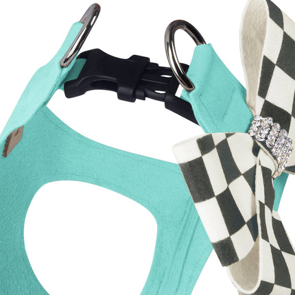 Windsor Check Nouveau Bow Step In Harness-Pretty Pastels