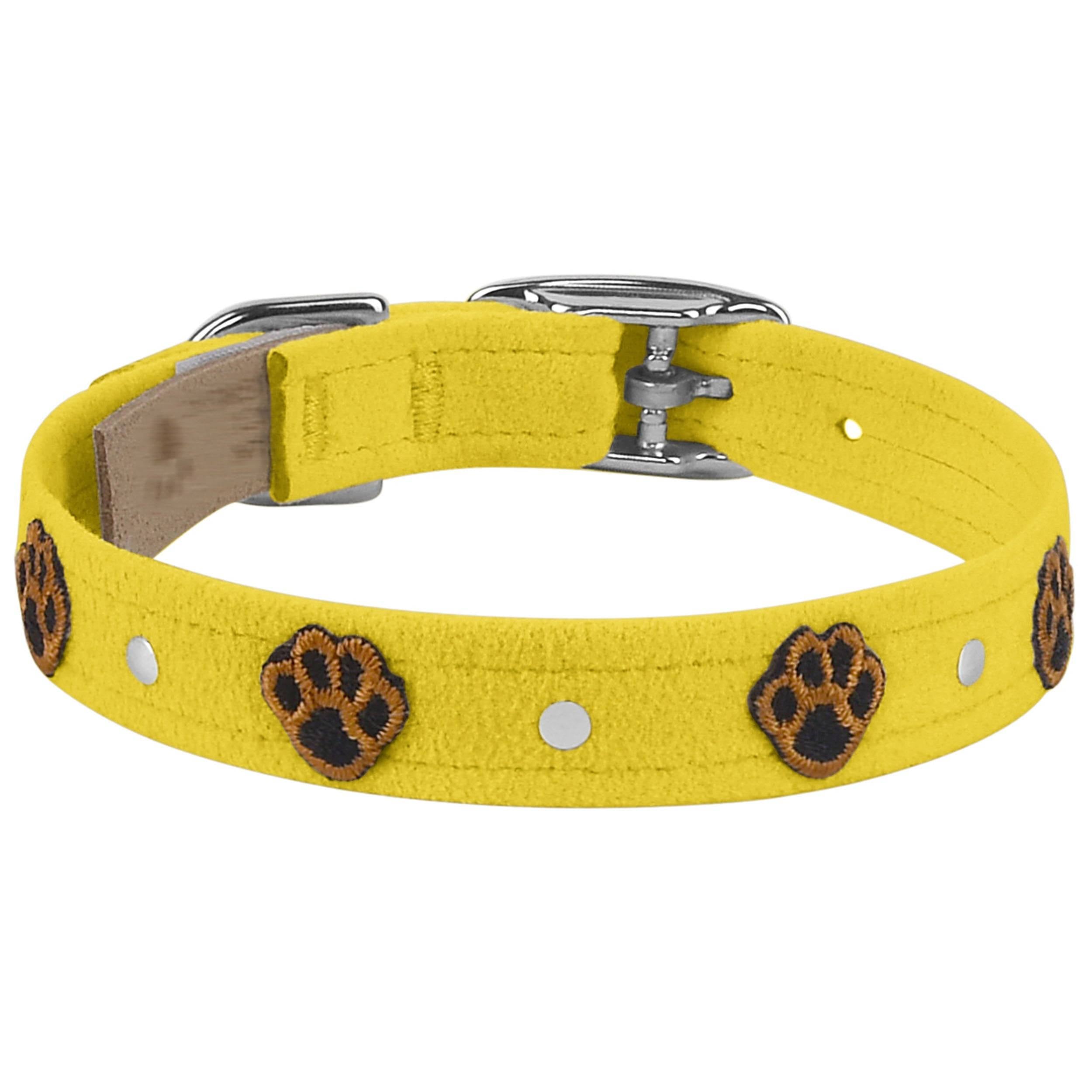 Embroidered Paws Collar Sunshine