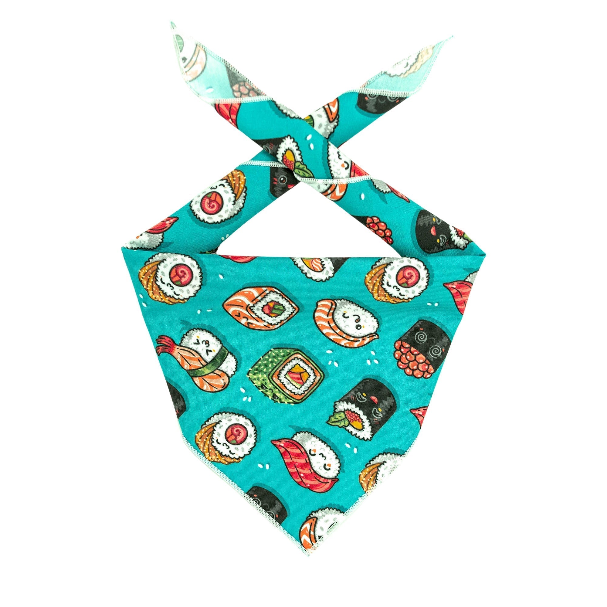 Sushi Dog Bandana -Design Faces Up