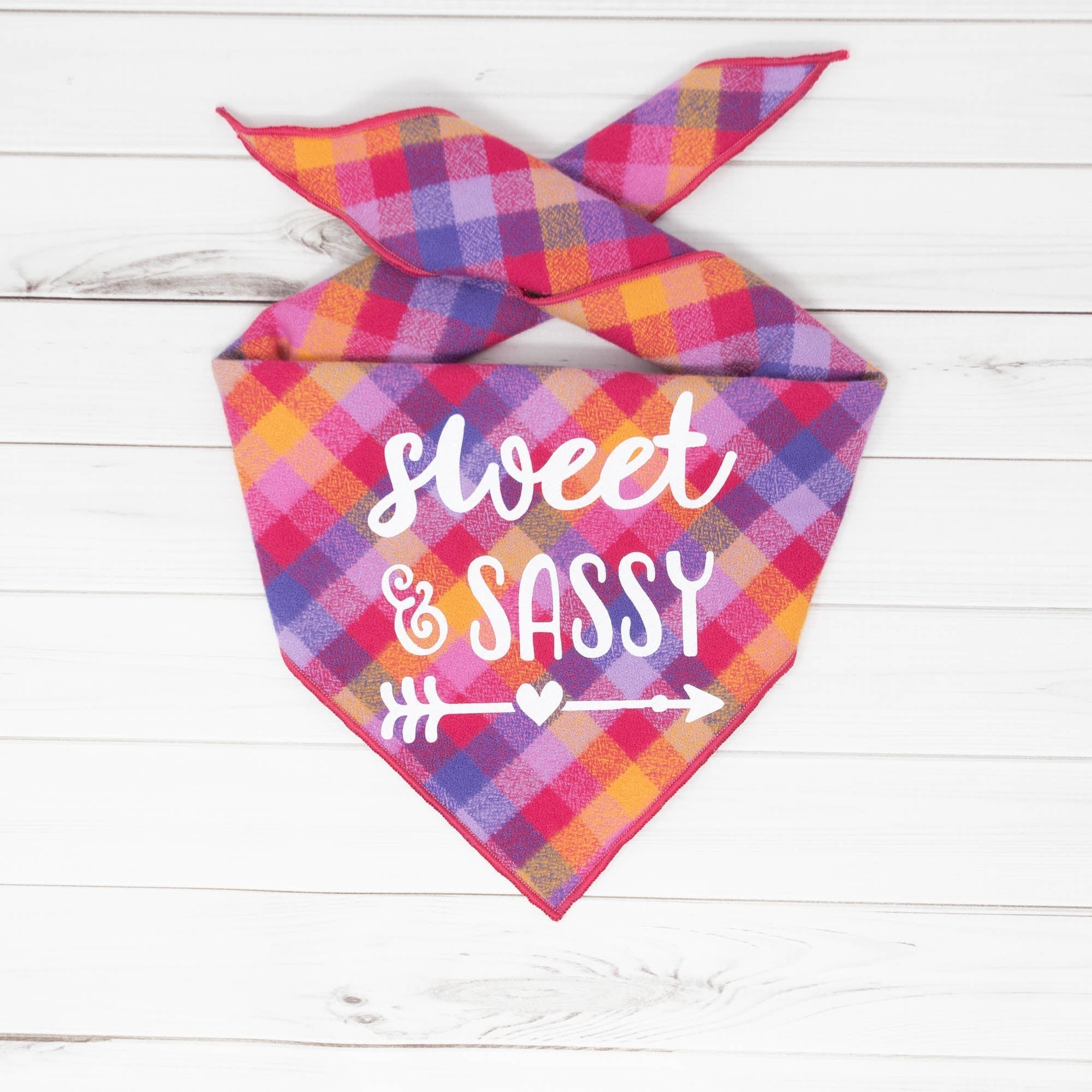 Sweet & Sassy Luxe Flannel Dog Bandana