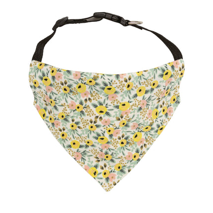 Sweet Yellow Rose Dog Bandana