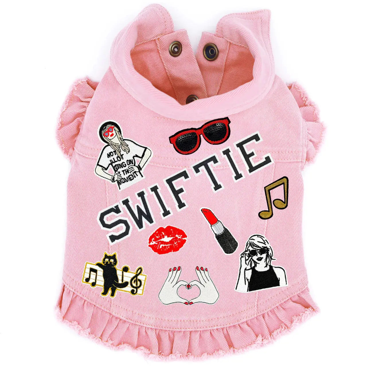 Swiftie Inspired #1 Denim Dog Jacket