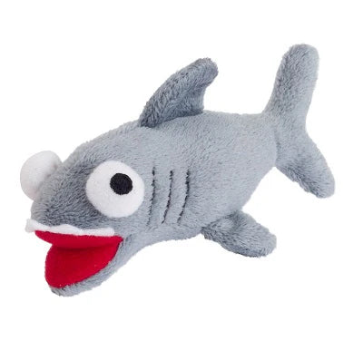 Funky Feline Catnip Toys-Calamari Pink Shark Gray