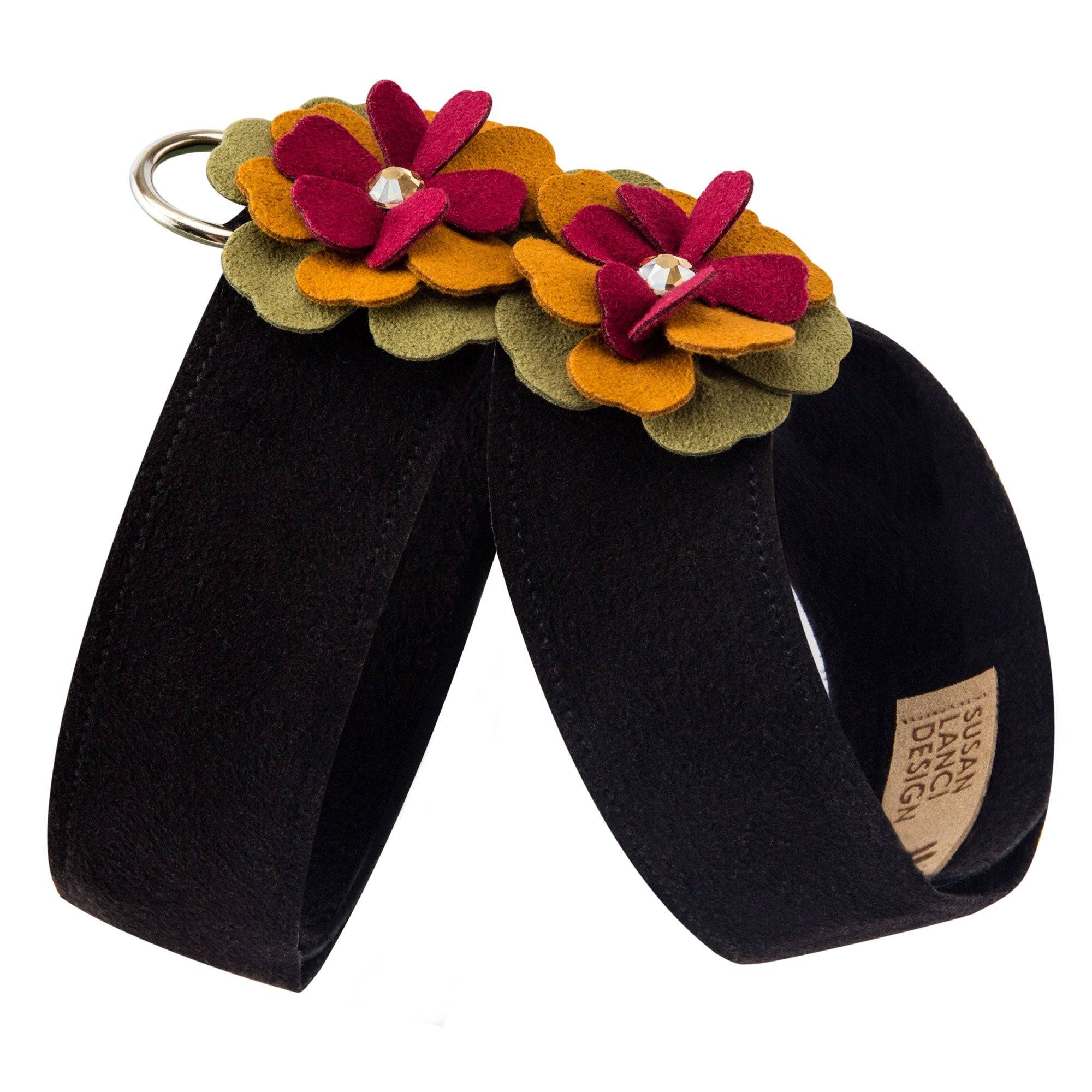 Autumn Flower Tinkie Harness Black