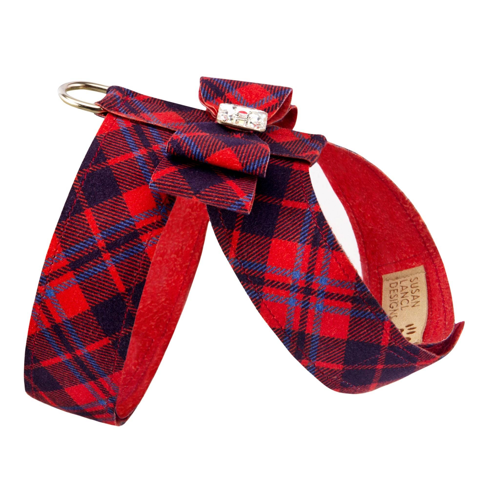 Scotty Chestnut Plaid Big Bow Tinkie Harness Chestnut Plaid