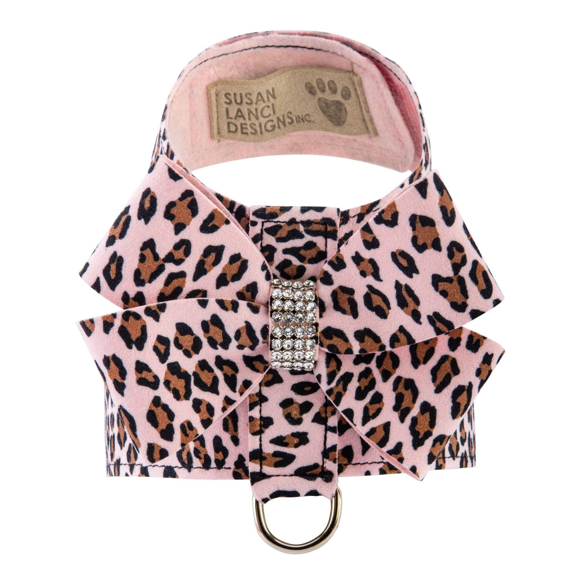 Cheetah Couture Nouveau Bow Tinkie Harness Pink Cheetah