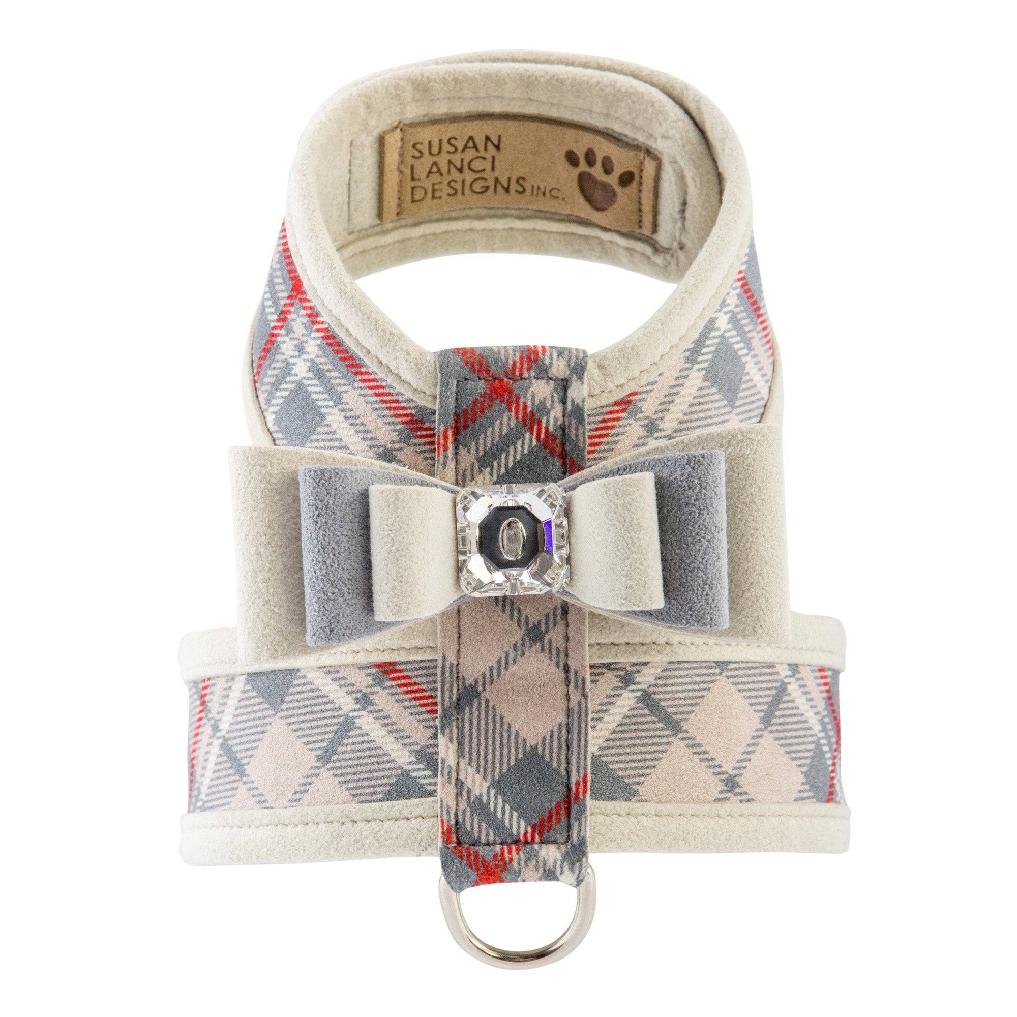 Scotty Plaid Really Big Bow Tinkie Harness with Doe Trim