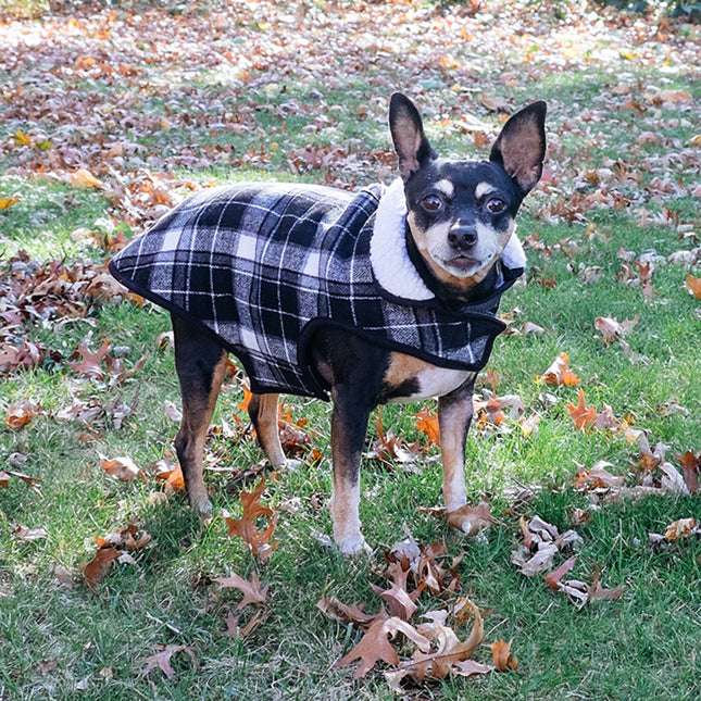 White/Black Plaid Alpine Jacket