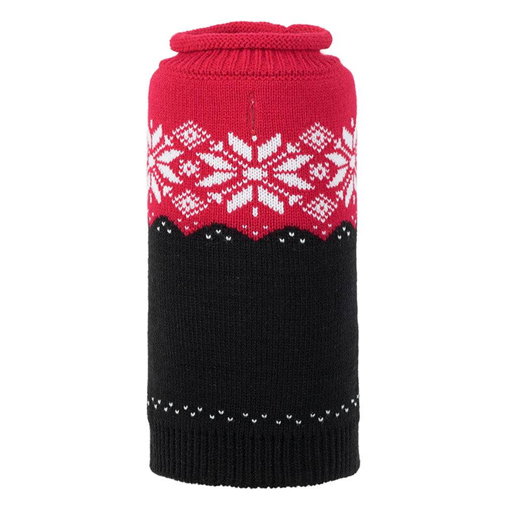 Ski Lodge Red & Black Roll Neck Sweater Default Title