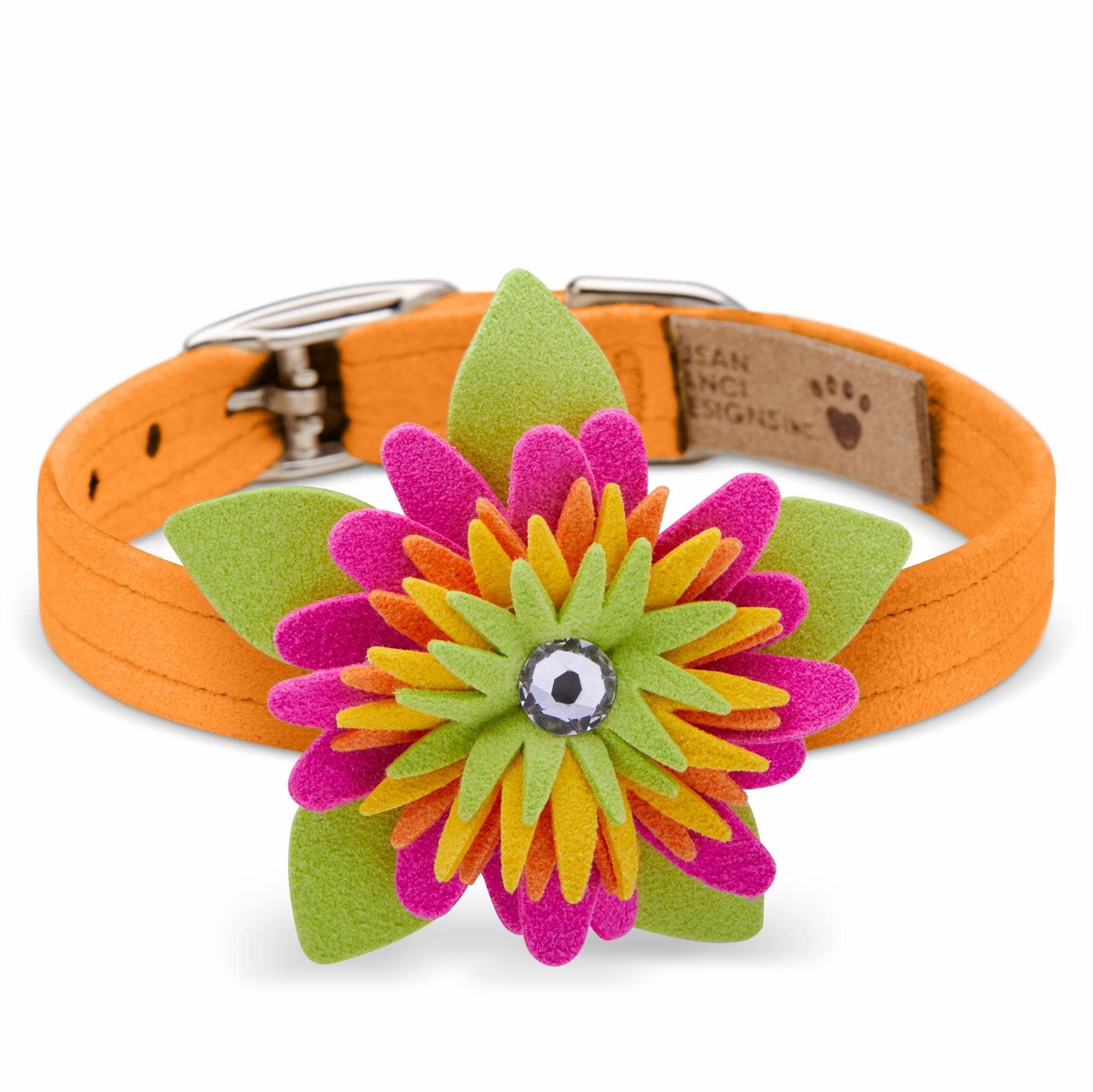 Island Flower Collar Tangerine